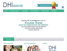Tablet Screenshot of desarrollohumanointegral.org